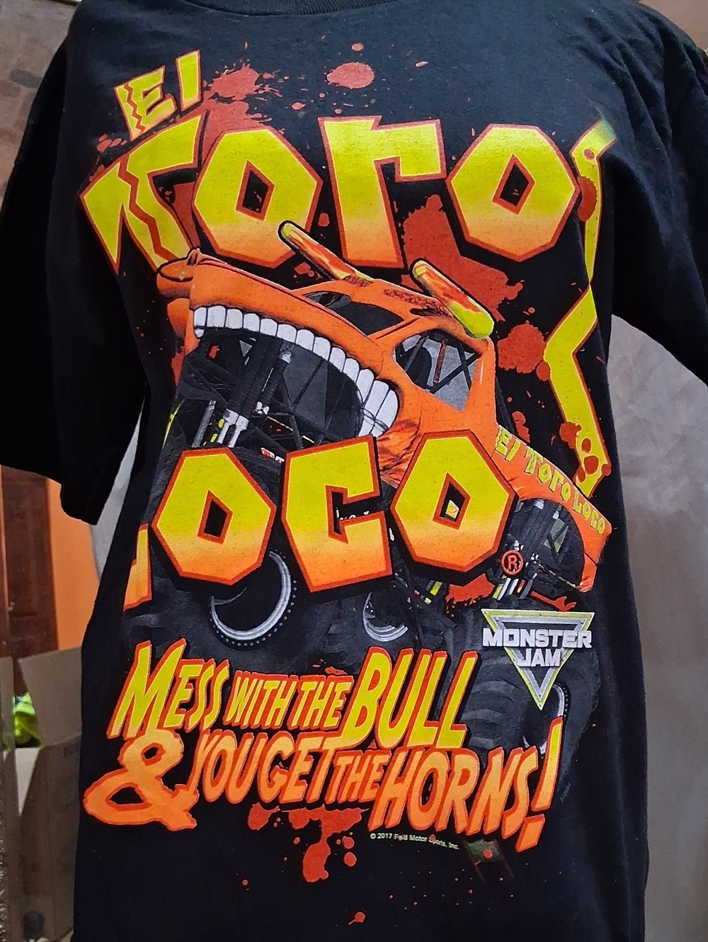 El Toro Loco Kids Black Graphic Tee